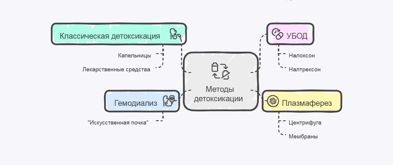 Инфографика способов детоксикации Инфографика способов детоксикации